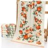 Soft Cotton and Bamboo Fiber Floral Pattern Quick-Drying Bath Towel and Washcloth Set