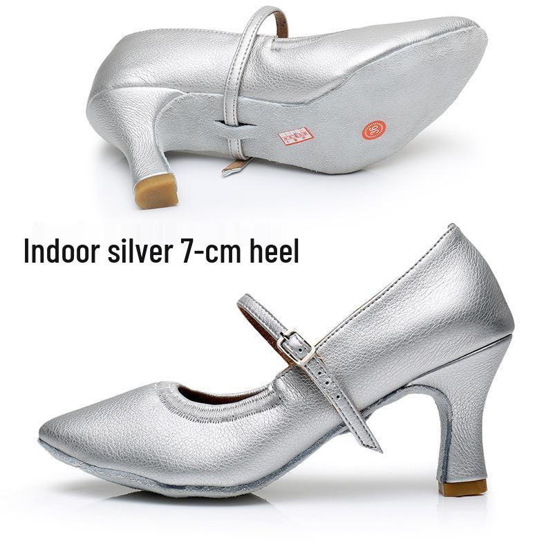 Women's Modern Ballroom & Latin Dance Shoes - Elastic Opening, Perfect for Practice & Social Dancing