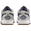 Jordan Air Jordan 1 Cow Split Leather Cushioning Low top Vintage Basketball Shoes Men's White 553558-146