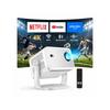 Huidun PT10 Projector for Home Ceiling Rotating 1400 ANSI 4K Input Full HD Auto Auto Keystone Up To Bluetooth HiFi YouTube Prime Video Auto Screen Fit