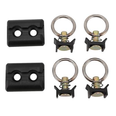 L Track Tie Down System Aluminum Alloy L Track Rail Tie Down Anchor Point Kit for Truck Bed Trailer ATV UTV Motorcycle