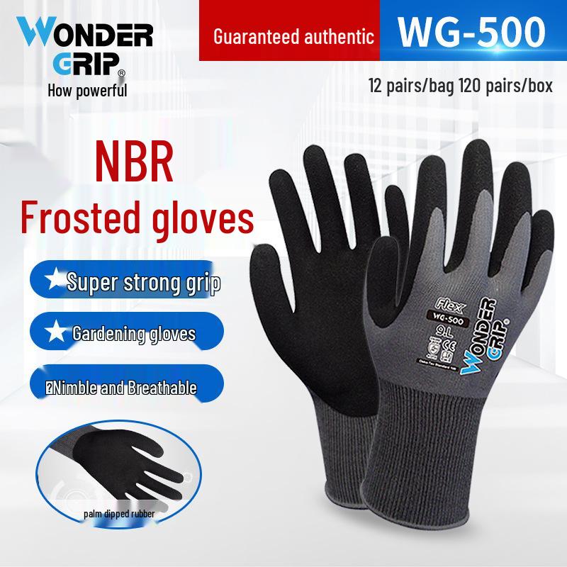 

Улучшенные WG-500 Нитриловые Нескользящие Маслостойкие Дышащие Садовые и Рабочие Защитные Перчатки Model 10