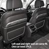 Black Beige Car Interior Seat Backrest Leather Storage Pack Cover Replacement For BMW 5S 6GT 7S G30 G38 G32 G11 G12  2016-