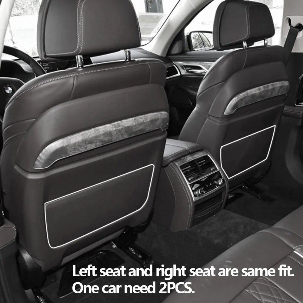 Black Beige Car Interior Seat Backrest Leather Storage Pack Cover Replacement For BMW 5S 6GT 7S G30 G38 G32 G11 G12  2016-