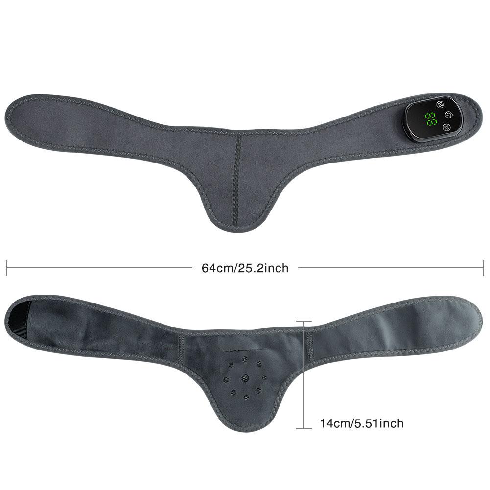 Wireless Neck Heating Pad Electric Vibration Massage Heated Neck Wrap for Neck & Shoulder Rechargeable Neck Warmer Portable