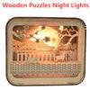 3D Wooden Puzzles Palace Moon Model Kit Night Lights  For Kids Desk Decorations Birthday Christmas Gifts For Women