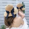 2pcs Summer Sun Protection Hat for Mother&Kids Travel Sunscreen Sun Hat Straw Hat Children's Korean Version Girls Beach Dome Hat