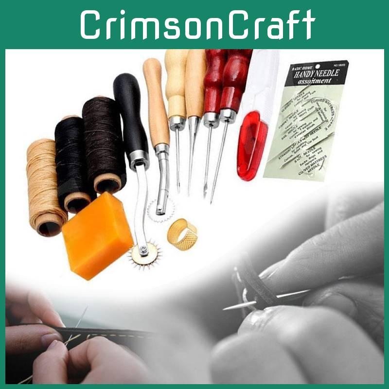 Lederhandwerksset mit Handnähwerkzeugen zur Taschenherstellung für den Heimgebrauch