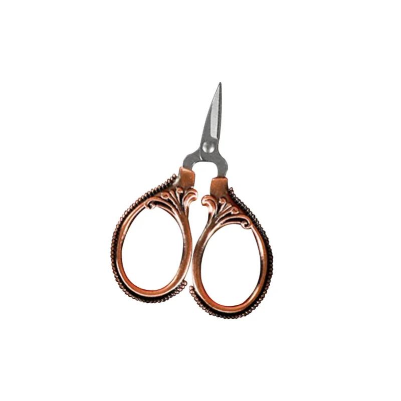 1Pc 6cm Mini Retro Pocket Scissors Antique Thread Cutter Vintage Embroidery Cross Stitch Sewing Stainless Steel