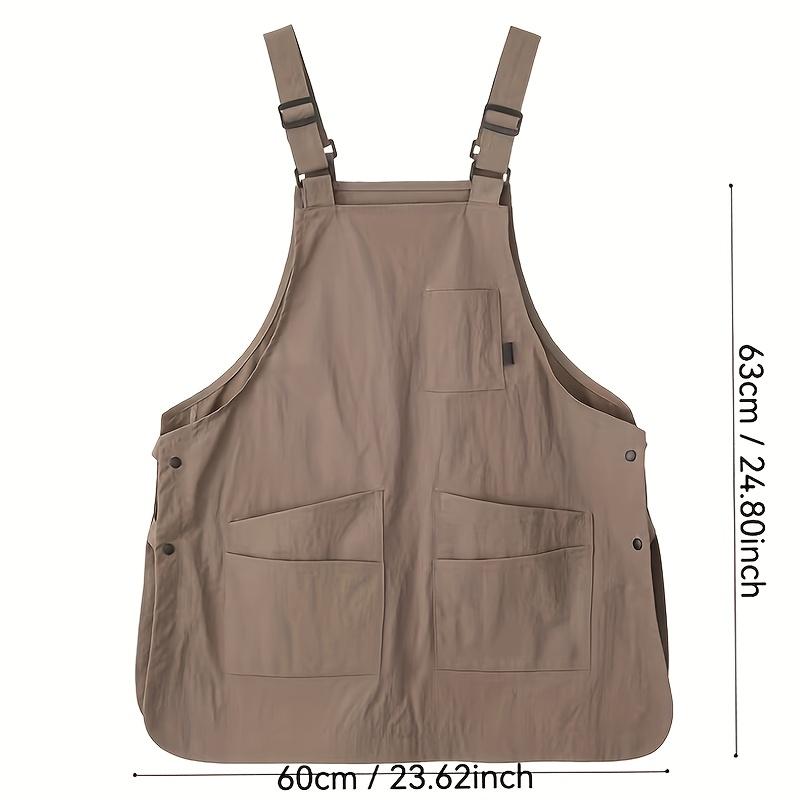 Artistic Creation Apron With Multiple Pockets Adjustable Reversible Home Kitchen Baking Coffee Shop Library Dining And Work Wear