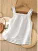 2025 Summer Pleated Lace Patchwork Slimming Versatile Vest Top