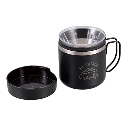 CAPTAIN STAG UW-3551 Pop-Up Coffee Dripper with Lid, Made In Japan, Clear, Dimensions: Approx. 85mm Diameter X 65mm Height