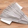 100/200Pcs BBQ Skewers Stainless Steel Heavy Duty Rust Resistant Metal Skewers Outdoor Barbecue Grill Skewers