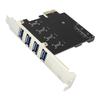 PCI-E To USB 3.0 Adapter 4-Ports 5Gbps Self-Powered USB 3.0 PCI  Pansion Card with 15 Pin Connector for