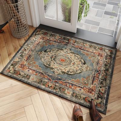 Floor Mat Entry Door Mat with Light Luxury and High Sense of Dirt Resistant Wash Free Entrance Carpet Door Entry Home Floor Mat