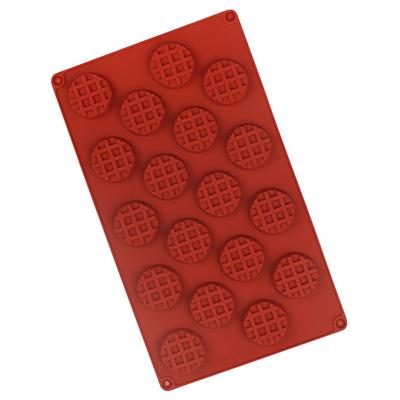 Stampo per Waffle Rotondi Fai da Te Pratico Strumento per Fare Cioccolato Stampo in Silicone per Candele Aromatiche Silicone per Alimenti Forniture per la Cottura