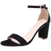 Women Sandals 8cm Open Toe High Heels Gladiator Sexy Buckle Strap Sandal Thick Heel Casual Ladies Wedding Shoes