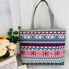 Women's Shoulder Bag Printing Pattern Small Canvas Shopping Bag Handbag Casual Bucket Female Outdoor Pocket