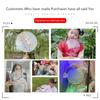 Half Transparent Round Hand Fan Long Handle Silk Fan Hanfu Embroidered Fan  Dance Performance