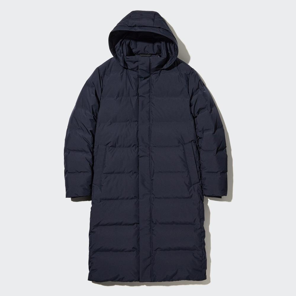 

UNIQLO JAPAN длинное бесшовное пуховое пальто