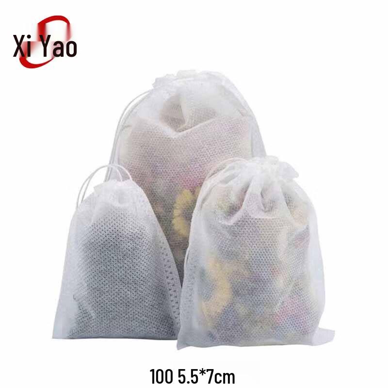 Xiyao Drawstring Filter Bags for Tea & Spices (100-Pack)