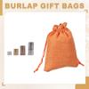 PATIKIL Set of 50 Drawstring Bags, 4x5.5 Inch, Burlap Reusable Gift Bags, Jewelry Pouches for Parties, Christmas, and Events, Orange