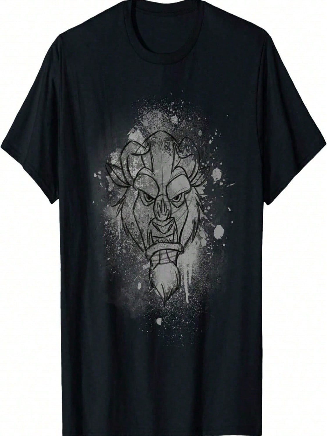 Camiseta con estampado de salpicaduras de tinta de de S