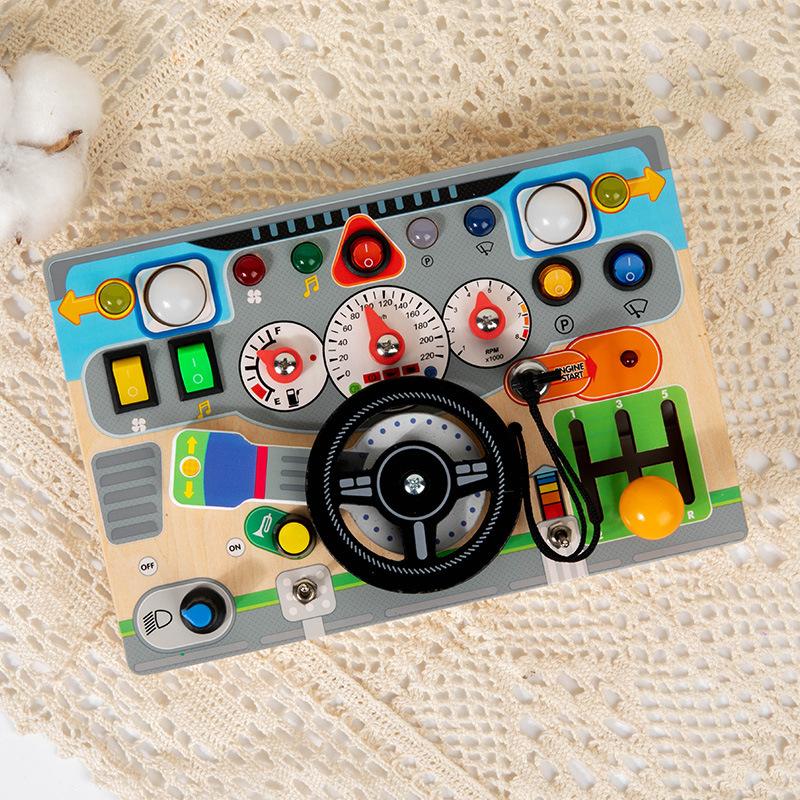 Montessori Electronics Busy Steering Wheel Early Education Learning Busy Toy Recorder Kindergarten Early Education Toy