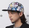 [USED] Extremely rare limited collaboration sold out Patrick Nagel x Starter all-over print cap hat art gray