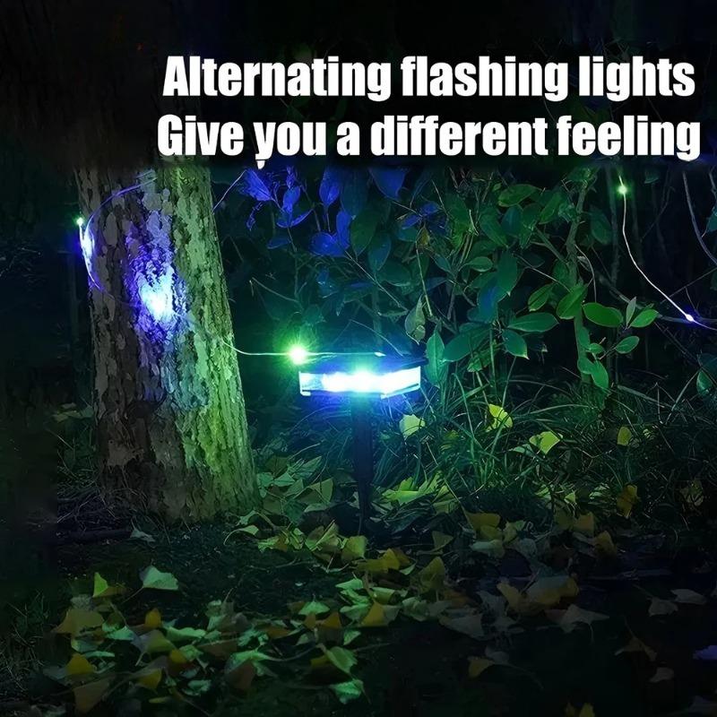 LED Solar String Lights Fairy Camping String Lamp Waterproof LED Outdoor Solar Garden Lawm Lights for Party Pergola Backyard