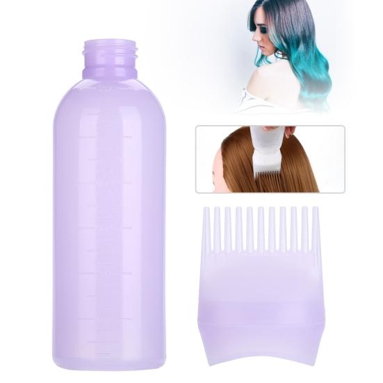Pro Salon Hair Washing Coloring Dye Bottle Applicator Comb Dispensing Brush