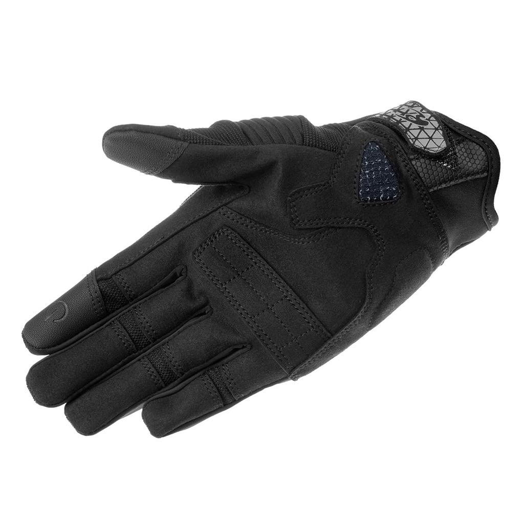 KOMINE Protective Mesh Gloves Brave Black Delta Gray L for Motorcycles GK-1833