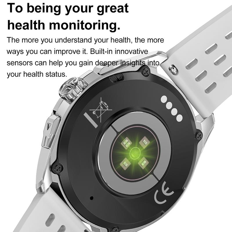 GPS Herren Smartwatch AI Smartwatch Schnellladung 4G 300mAh WhatsApp Nachrichtenantwort Blutdruck Herzfrequenz Blutsauerstoff 4GB Speicher