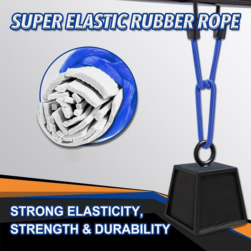 32 Piece Bungee Cords Assortment Jar Includes 10" 18" 24" 32" 40" Bungee Cord With Hooks