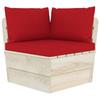 Day and Night - Day and Night Cushions for Pallets 3 Units Red Oxford Fabric