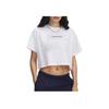 Varsity UA Loose Fit Short Sleeve T-Shirt Women Tops White 1389156-101