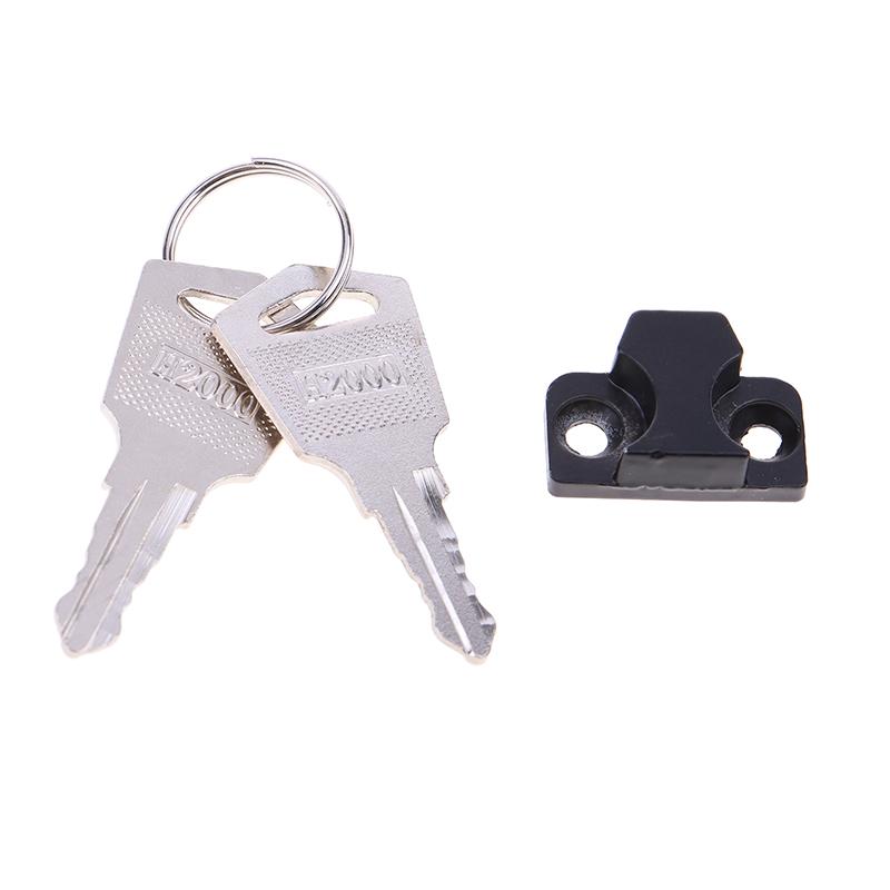 Dk604 Schnallenverschluss Edelstahl Schrankriegel Schubladensicherheit Knebelverschluss mit zwei Schlüsseln