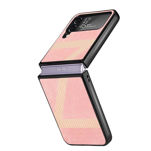 Mode Hybrid Farbe Handy Tasche Fall Für Samsung Galaxy Z Flip4 5g Flip 4 Zflip4 Klapp Leder Abdeckung für Samsung Flip4