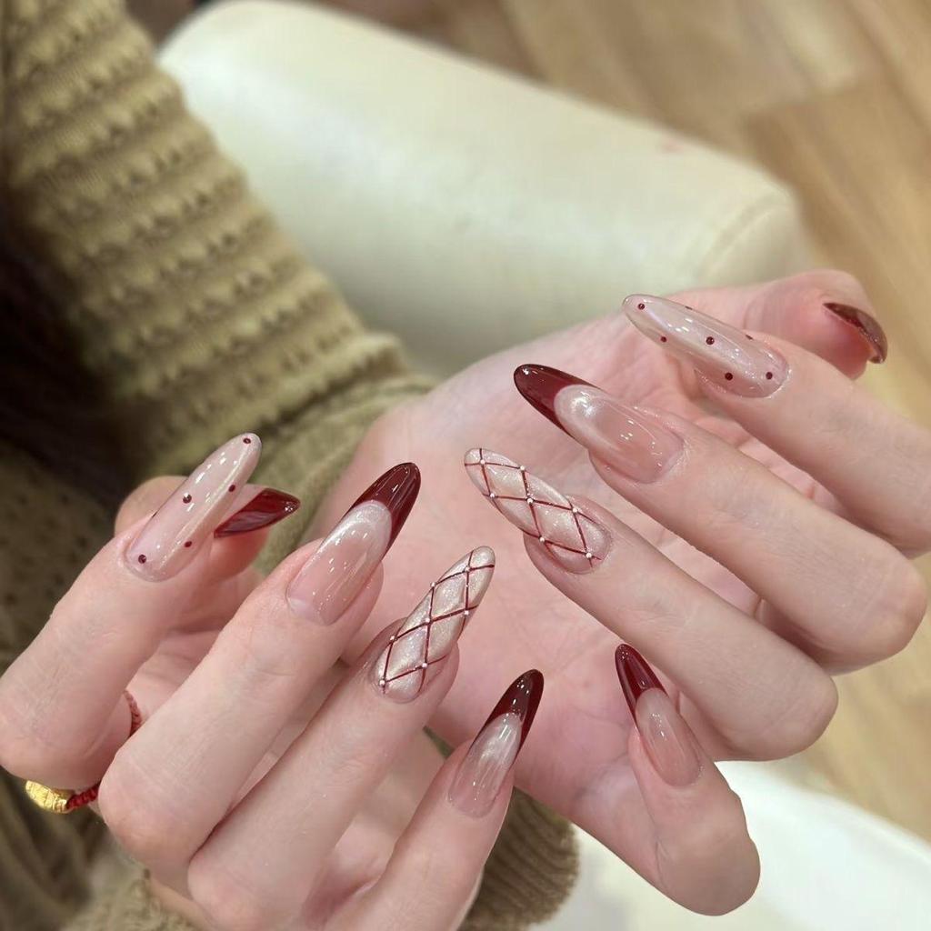 Kaufe 24 Stck abnehmbare Ballerina-Kunstngel, tragbare knstliche Ngel,  vollstndige Abdeckung, lange Nagelspitzen, Manikre-Werkzeug, zum  Aufdrcken der Ngel zum Preis ab 3.55 | Joom
