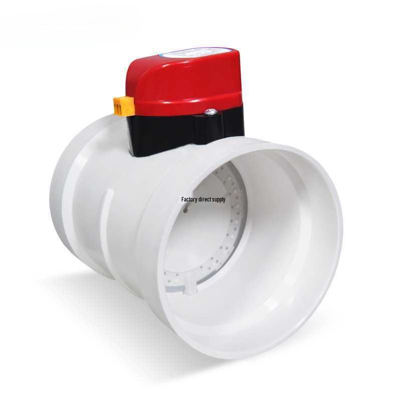 PVC-Kunststoff Elektrisches Luftdichtes Schmetterlingsventil mit Silikondichtung zur Luftmengenregelung in Rohrleitungen