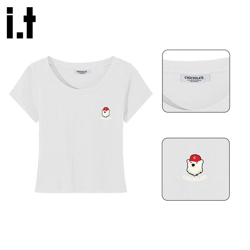 CHOCOOLATEit Women s Slim Fit Logo T-Shirt M белый