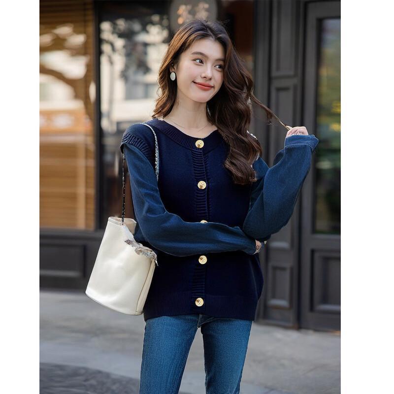 Mokana Women's Urban Casual Long Sleeve Knitted Sweater