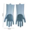Black Silicone Dishwashing & Cleaning Gloves - Anti-Freeze, Heat-Resistant for Kitchen & Laundry Use