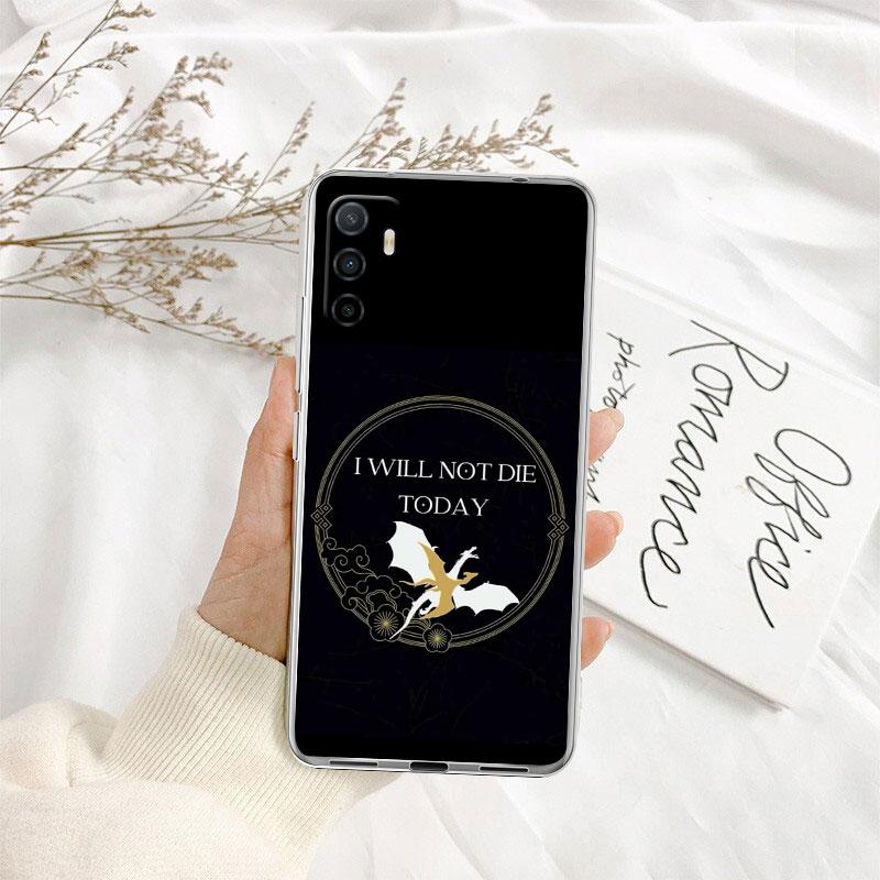 IK30 Fourth Wing Dragons Transparent Phone Case for Samsung Galaxy A04 A04S A14 A23 A34 A54 M23 M33 M52 M53