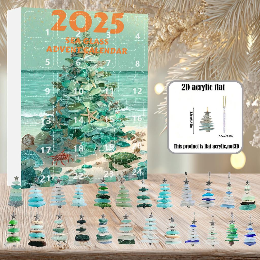 Christmas Tree Holiday Gift Set With Acrylic Ornaments For Family Festivities