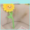Simulation Sunflower Plush Toy With Long Stem Realistic Flower Stuffed Animal For Home Decor Gift