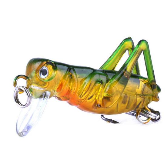 Fishing Lure Lifelike Anti-corrosion ABS Grasshopper Shape Lures for Fishing