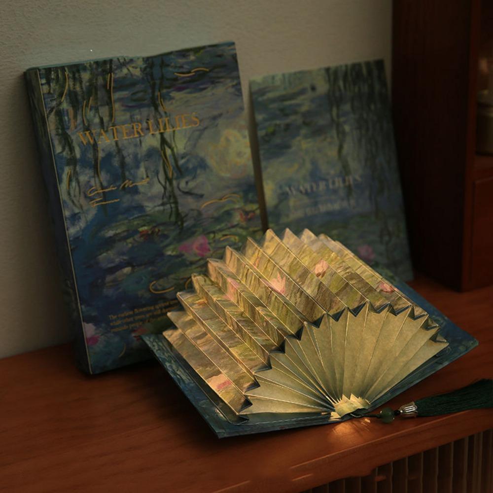 3D Stereoscopic DIY Book Lamp Fan Shaped Art Book Light Material Kit Folding Night Light  Gifts