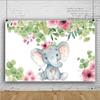 Happy Birthday Elephant Baby Photo Backdrop Children’s Photography Background Prop