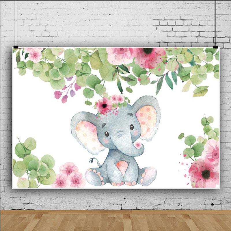 La mulți ani Elefant Copii Fond Fotografie Copii Fond Fotografie Prop